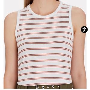 Veronica Beard Kenny Striped Knit Tank